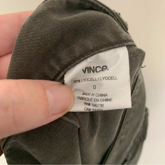 Vince Green 100% Lyocell Cargo  Style Pants 0 - Picture 3 of 9